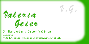 valeria geier business card