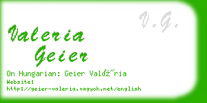 valeria geier business card